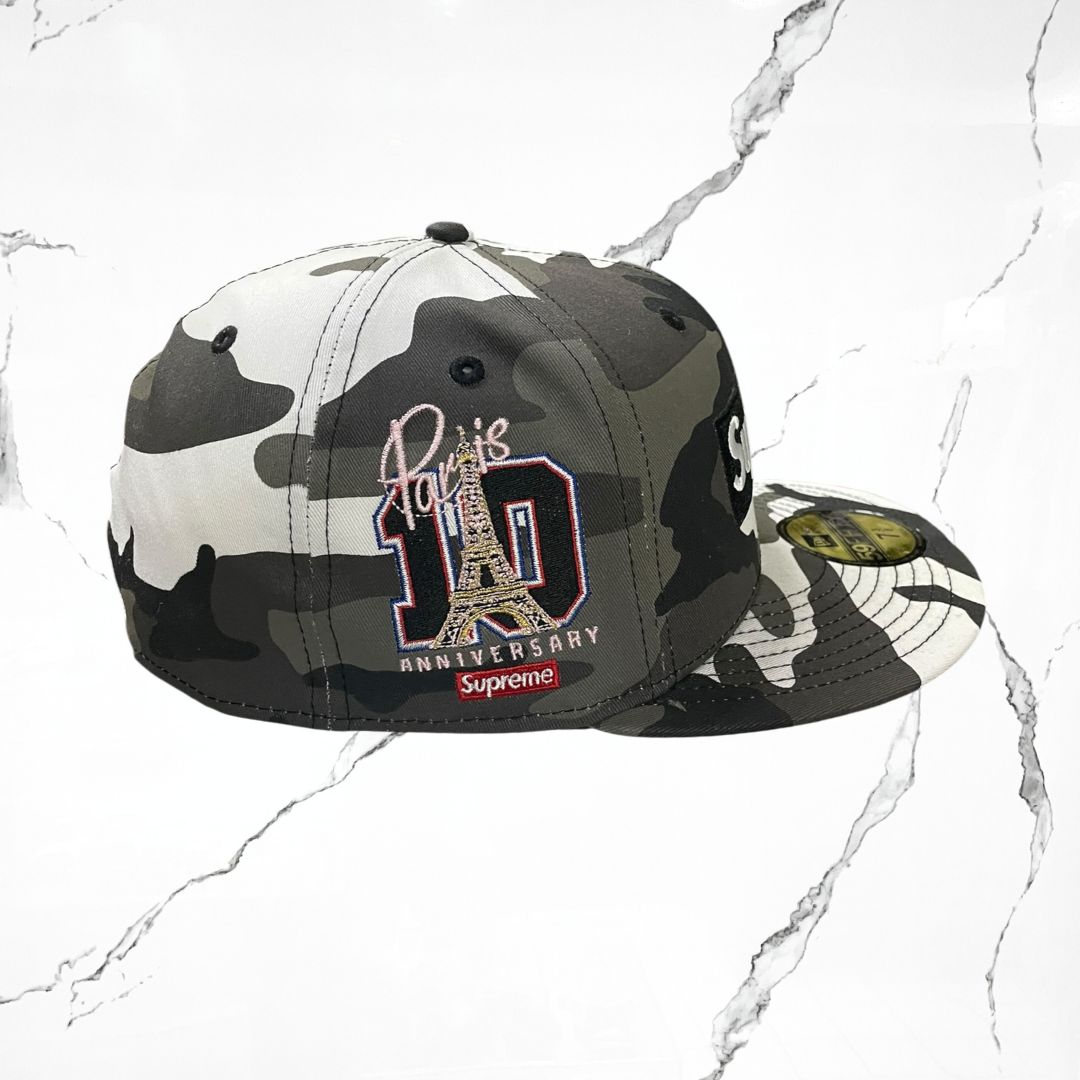Supreme x New Era Box Logo Paris 10 Anniversary Camo Cap