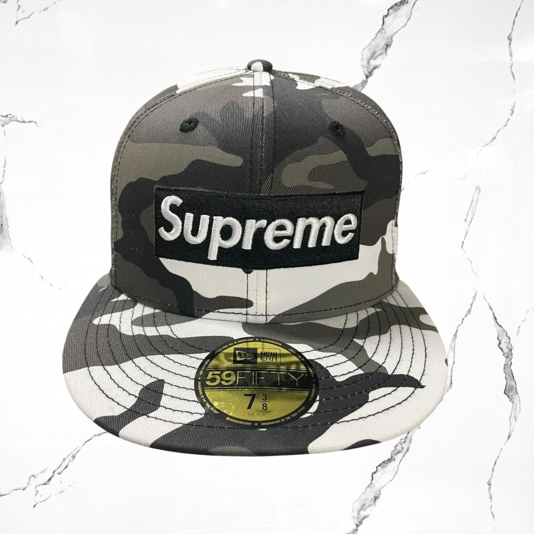 Supreme x New Era Box Logo Paris 10 Anniversary Camo Cap