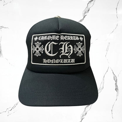 Chrome Hearts Honolulu Trucker Hat Black