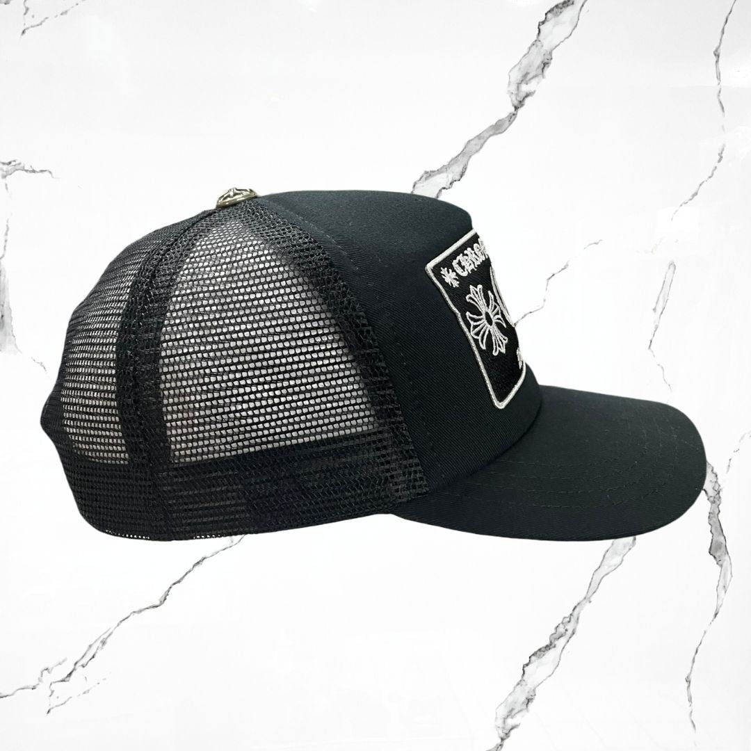 Chrome Hearts Honolulu Trucker Hat Black - Urban Utility
