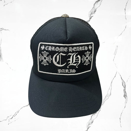 Chrome Hearts Paris Trucker Hat Black Cap - Urban Utility