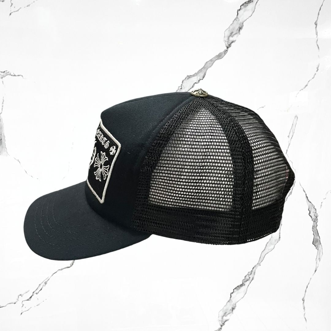 Chrome Hearts Paris Trucker Hat Black Cap - Urban Utility