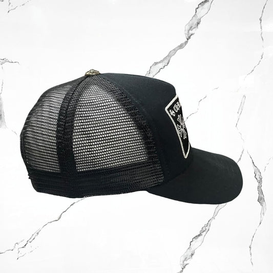 Chrome Hearts Paris Trucker Hat Black Cap - Urban Utility