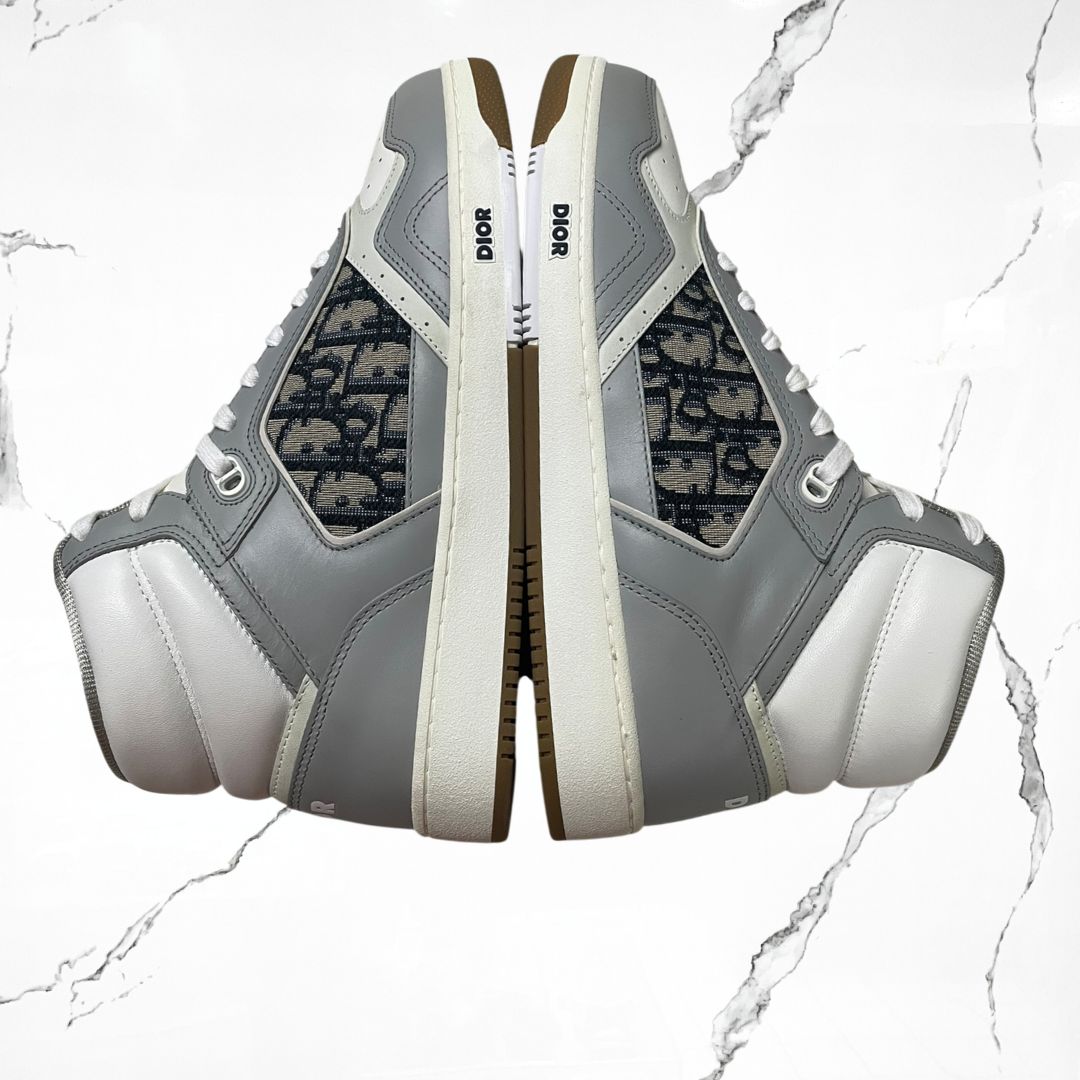 Dior B27 High Grey White Beige Black Dior Oblique Jacquard (De uso) - Urban Utility