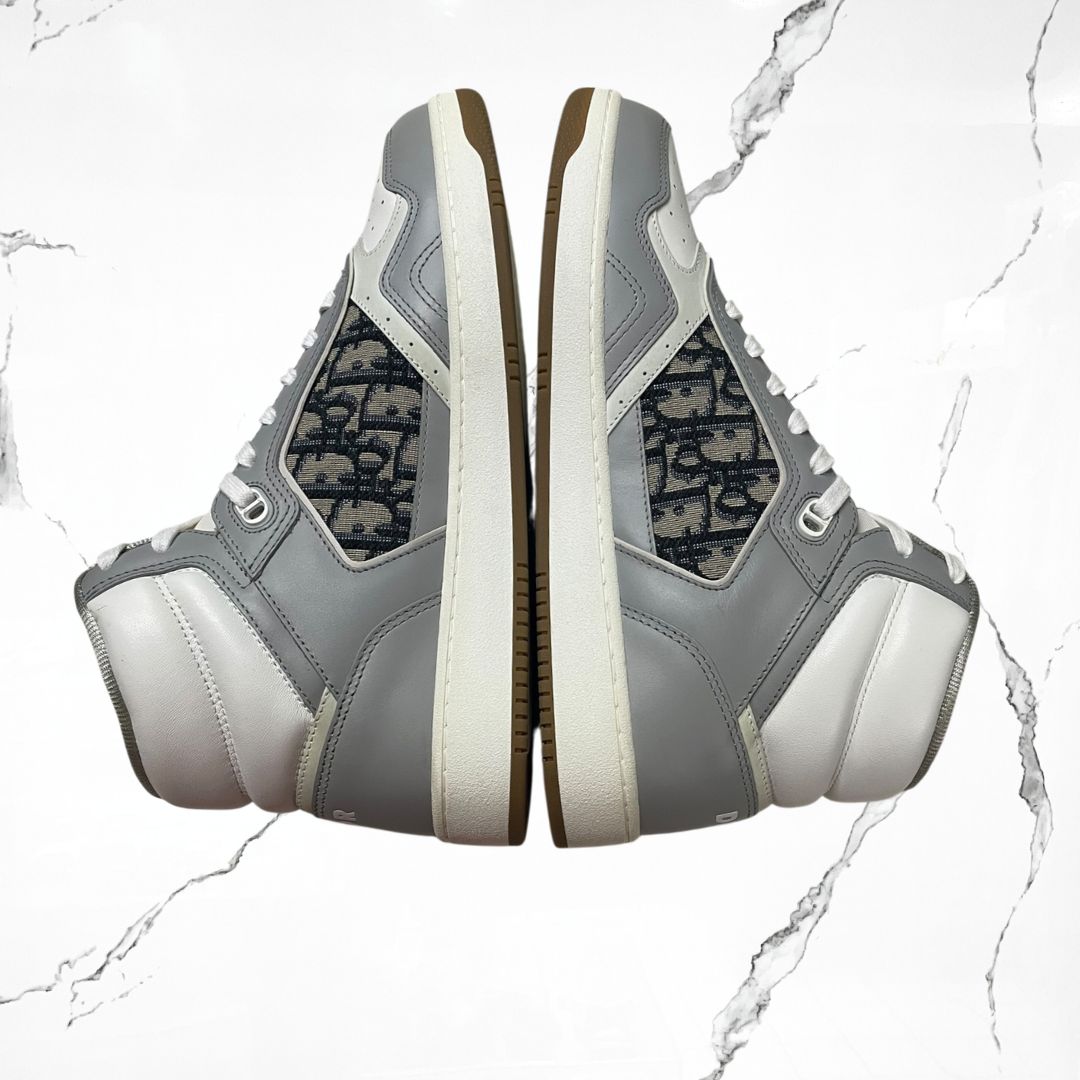 Dior B27 High Grey White Beige Black Dior Oblique Jacquard (De uso) - Urban Utility