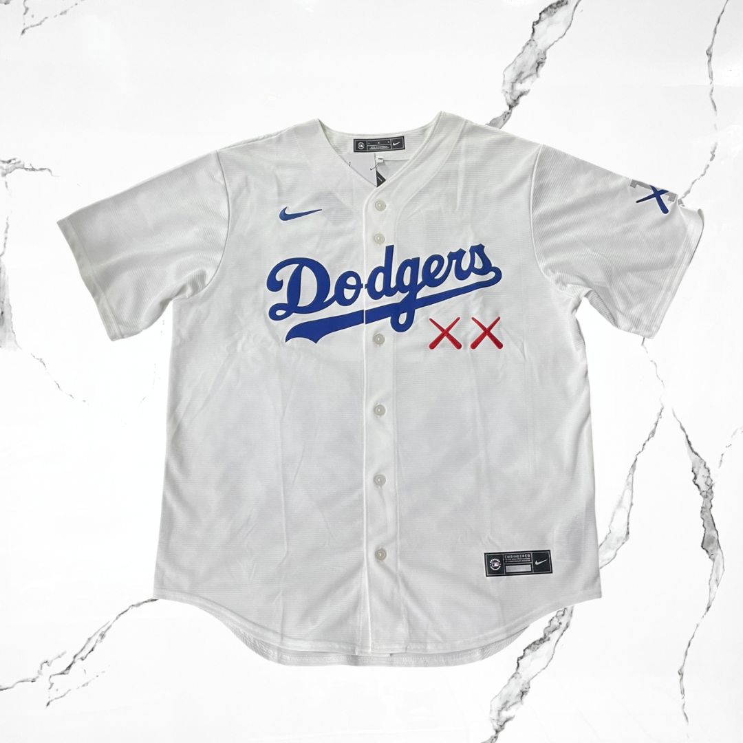 Kaws x Nike MLB Stadium Los Angeles Dodgers White Jersey