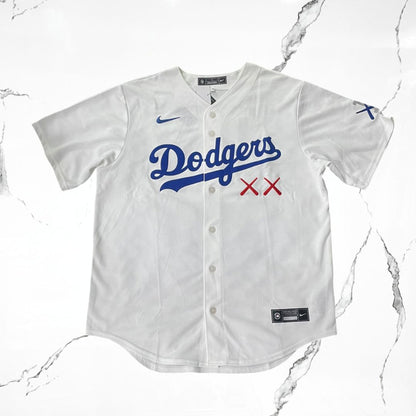 Kaws x Nike MLB Stadium Los Angeles Dodgers White Jersey