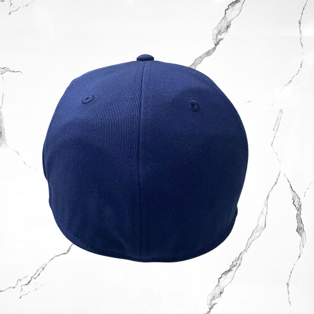 Kaws x Nike True Flat Brim Fitted Los Angeles Dodgers Navy Blue Cap