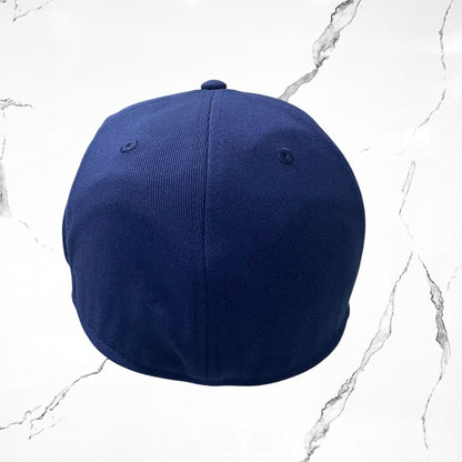 Kaws x Nike True Flat Brim Fitted Los Angeles Dodgers Navy Blue Cap