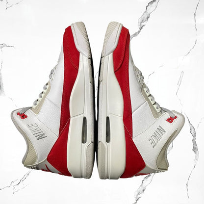 Jordan 3 Retro Tinker White University Red (De Uso)