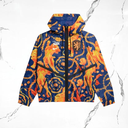 Nike x Patta KNVB Anthem Orange Navy Jacket