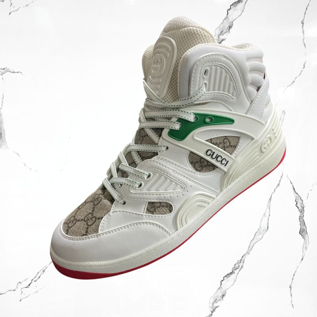 Gucci Basket White Demetra Red