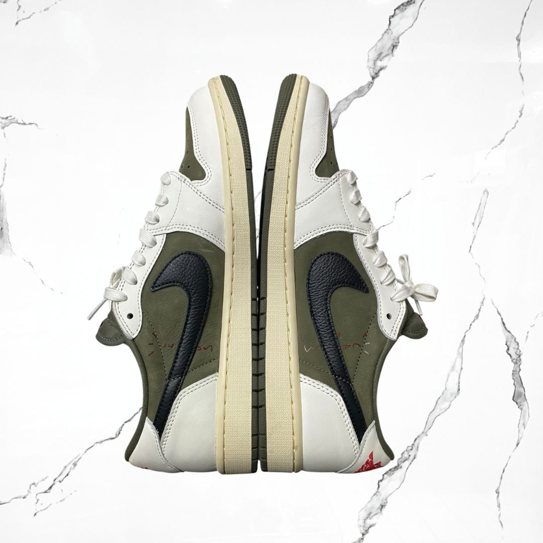 Jordan 1 Low OG Travis Scott Medium Olive (De Uso)
