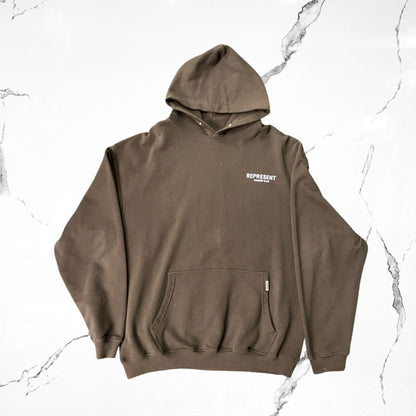 Represent Brown Hoodie (De Uso)