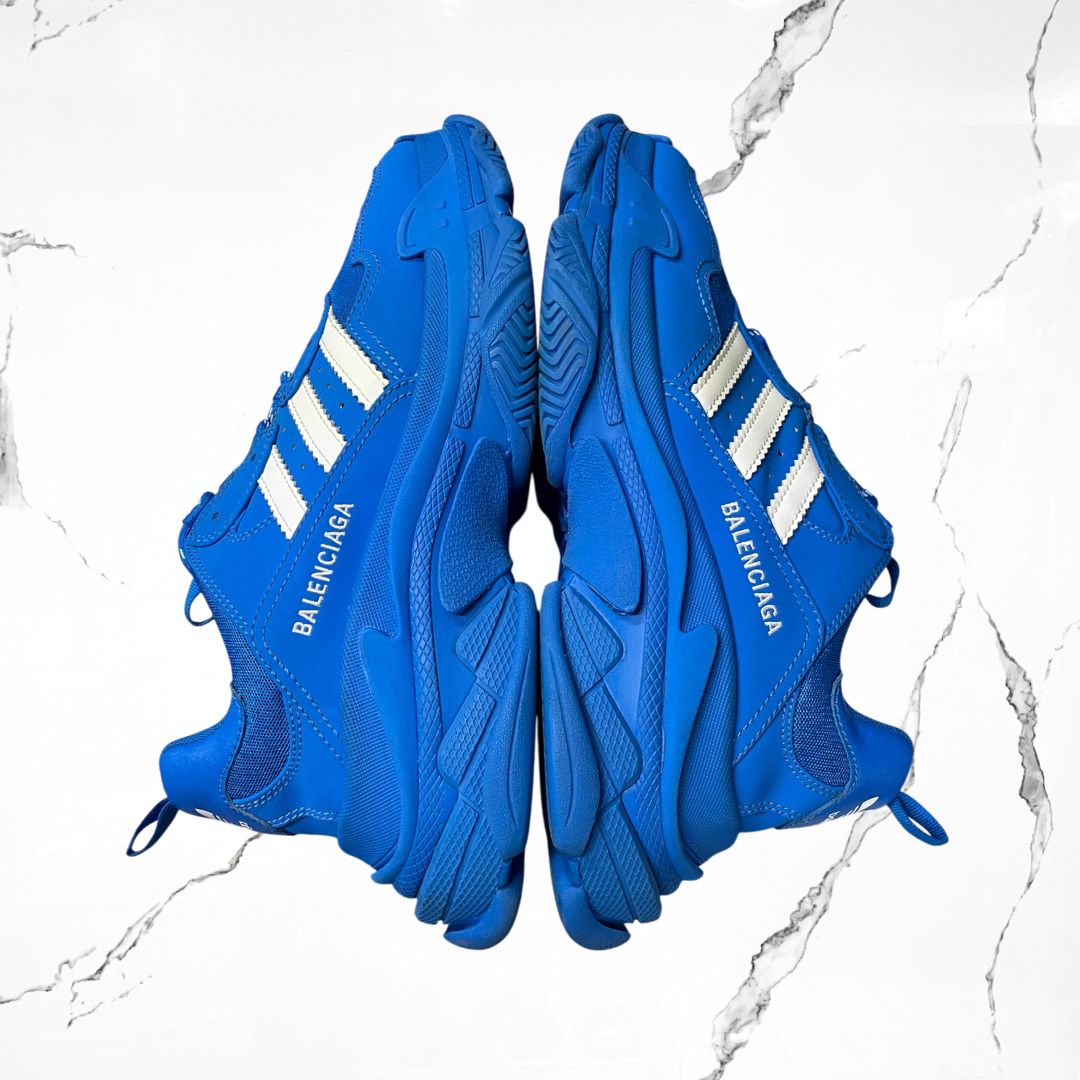 Balenciaga x Adidas Triple S Blue White (De Uso)