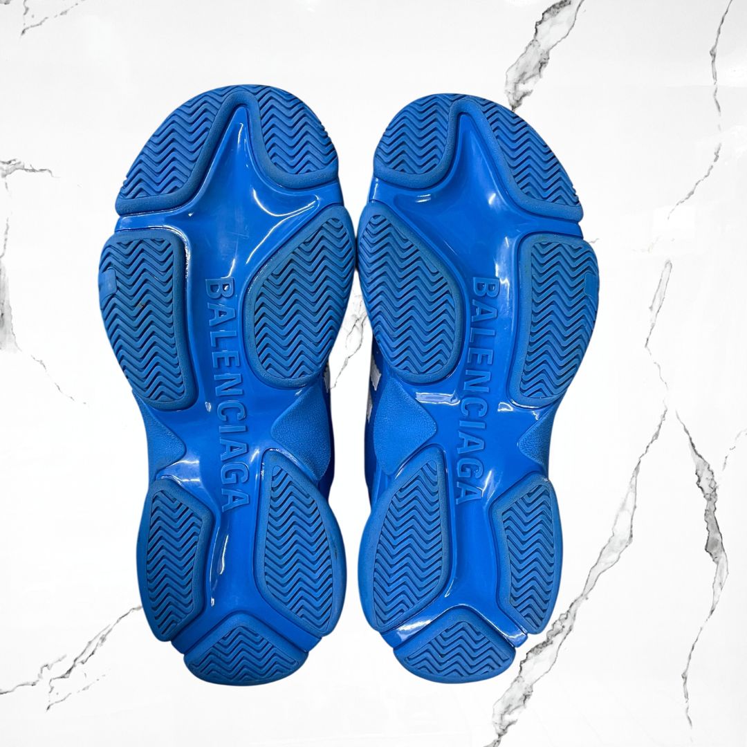 Balenciaga x Adidas Triple S Blue White (De Uso)