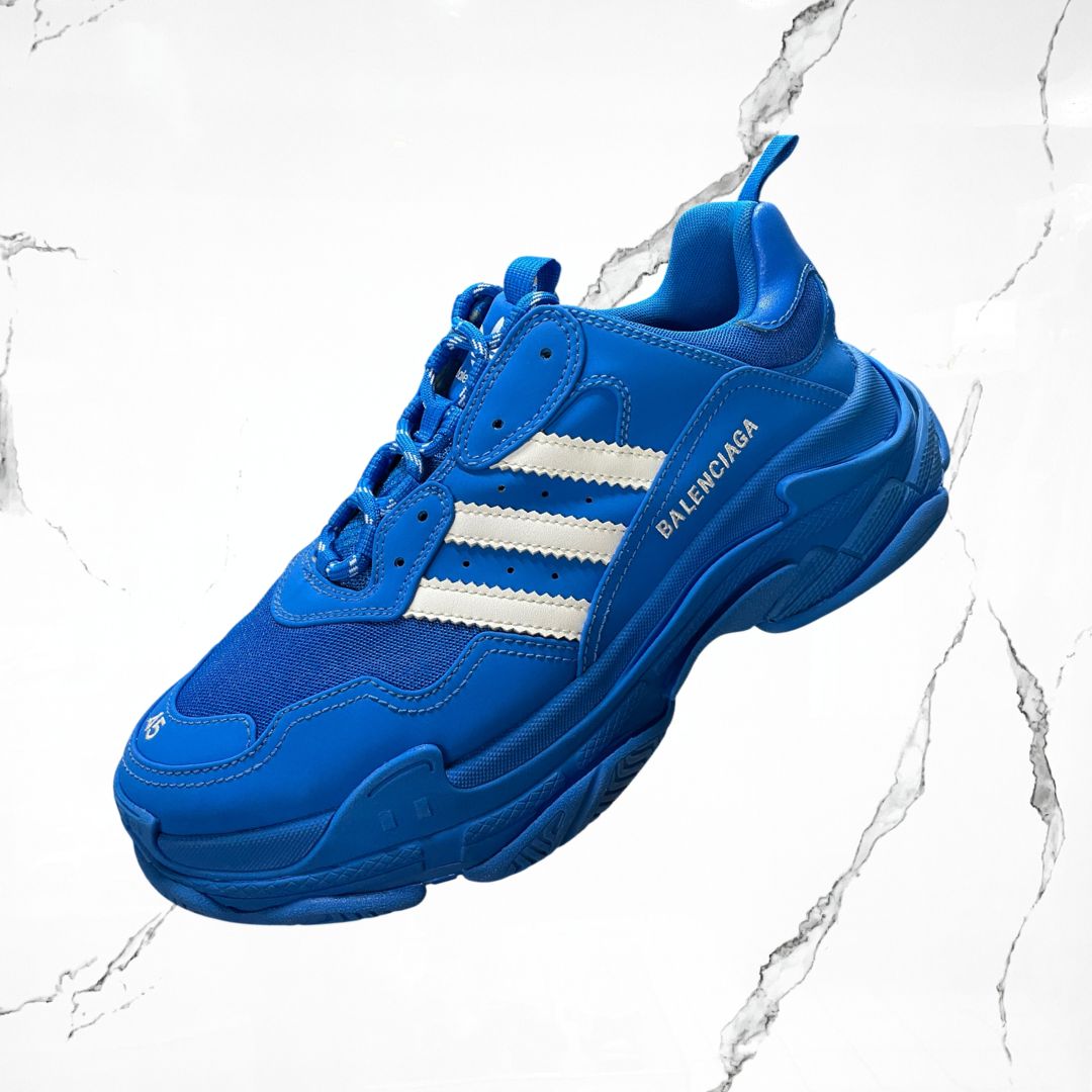 Balenciaga x Adidas Triple S Blue White (De Uso) - Urban Utility