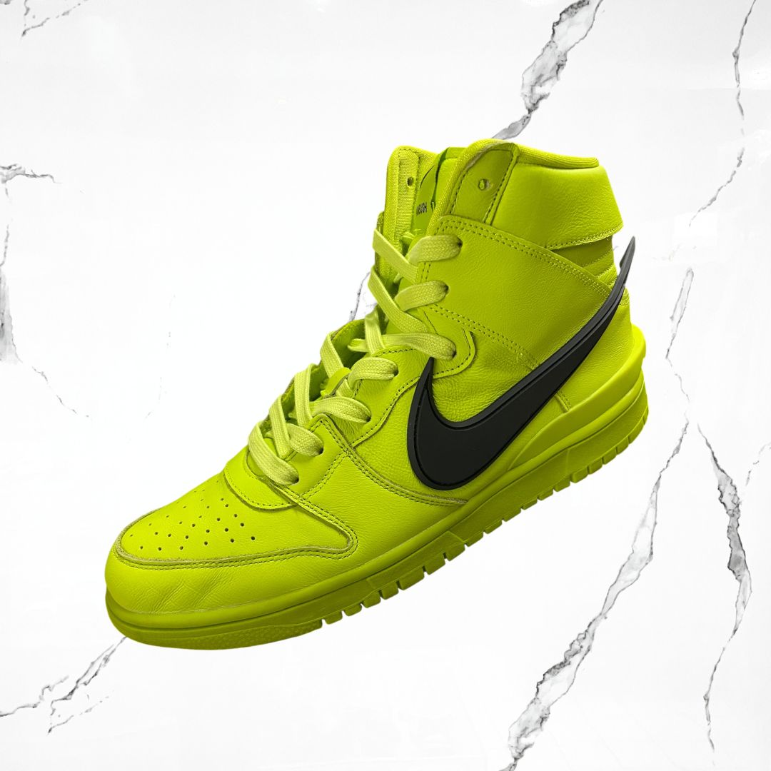 Nike Dunk High AMBUSH Flash Lime (De Uso)