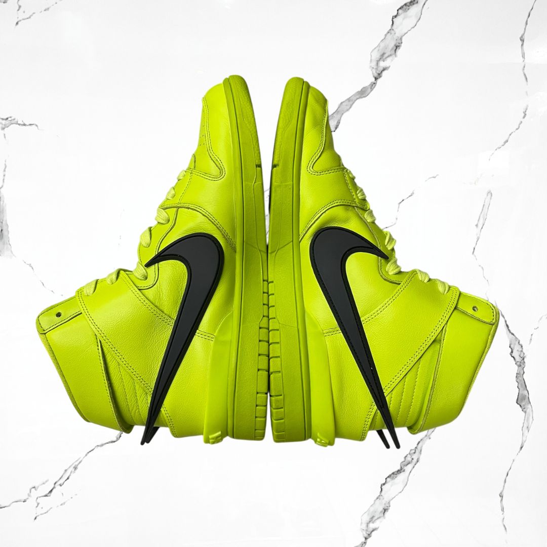 Nike Dunk High AMBUSH Flash Lime (De Uso)