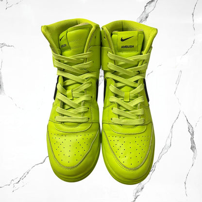 Nike Dunk High AMBUSH Flash Lime (De Uso)