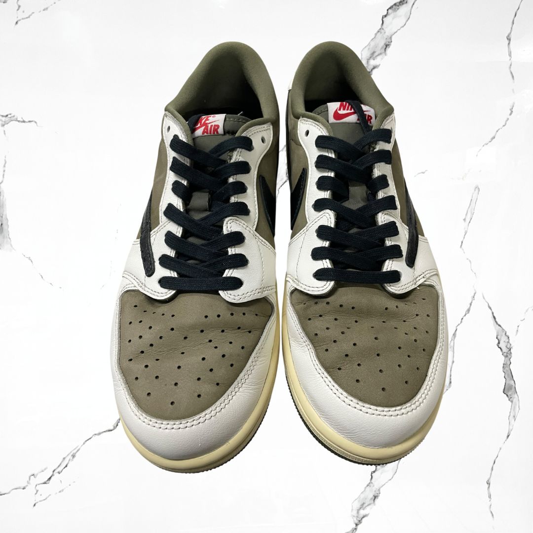 Jordan 1 Low OG Travis Scott Medium Olive (De Uso)