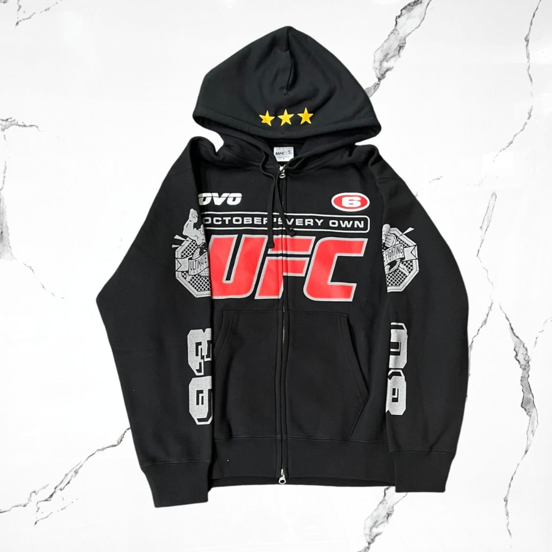 OVO UFC Black Zip Hoodie - Urban Utility