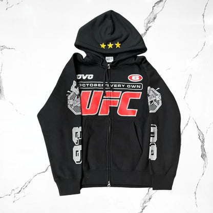 OVO UFC Black Zip Hoodie - Urban Utility