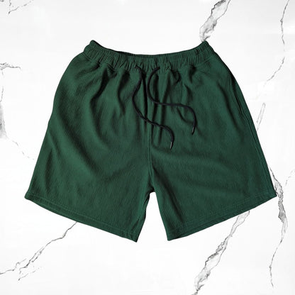 Crowstar Stripes Pine Green Short