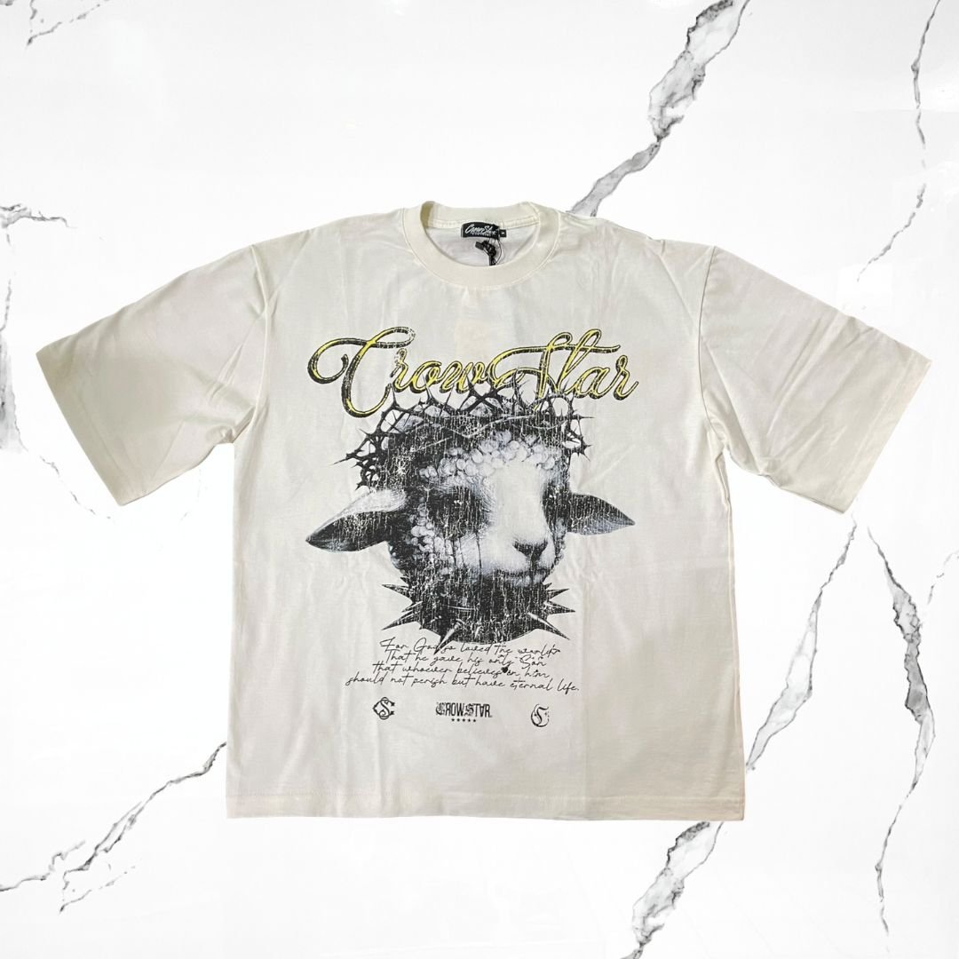 Crowstar The Greatest Sacrifice Cream T-shirt - Urban Utility