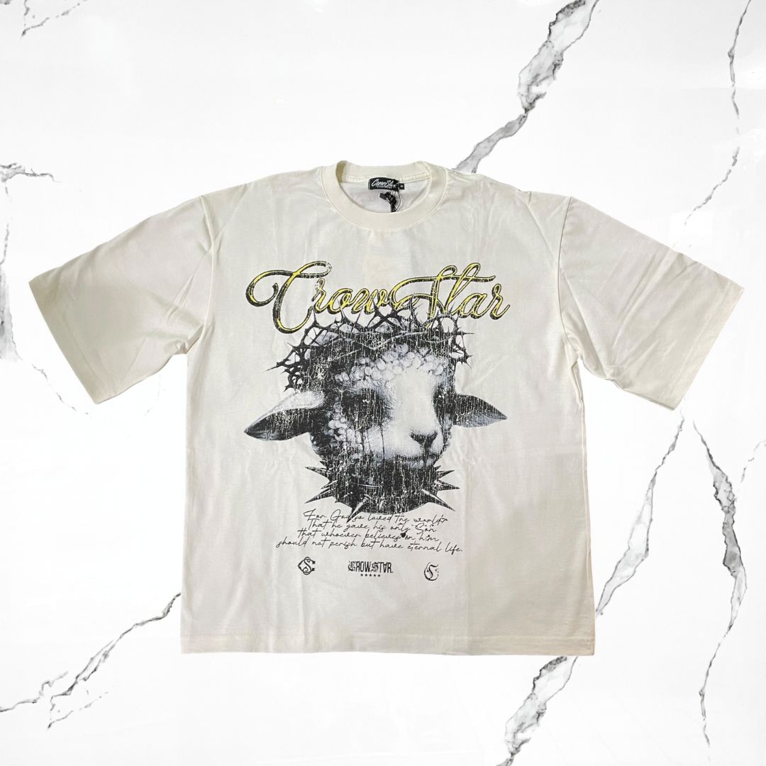 Crowstar The Greatest Sacrifice Cream T-shirt