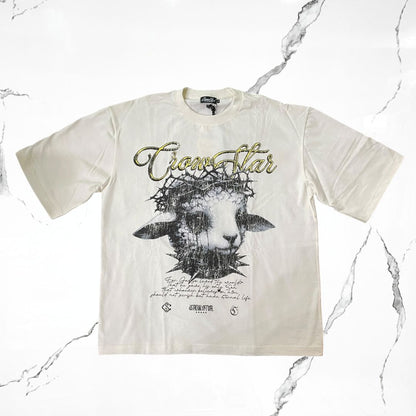 Crowstar The Greatest Sacrifice Cream T-shirt