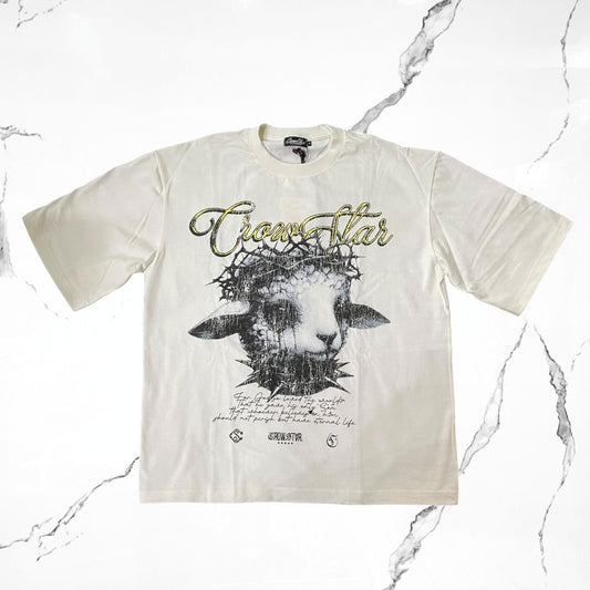 Crowstar The Greatest Sacrifice Cream T-shirt - Urban Utility