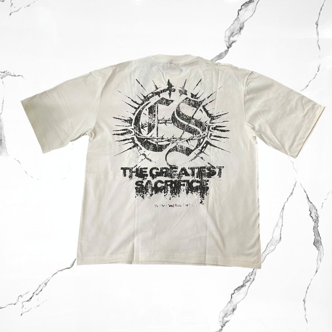 Crowstar The Greatest Sacrifice Cream T-shirt