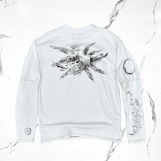 Highest G Fallen Ascension White Long Sleeve - Urban Utility