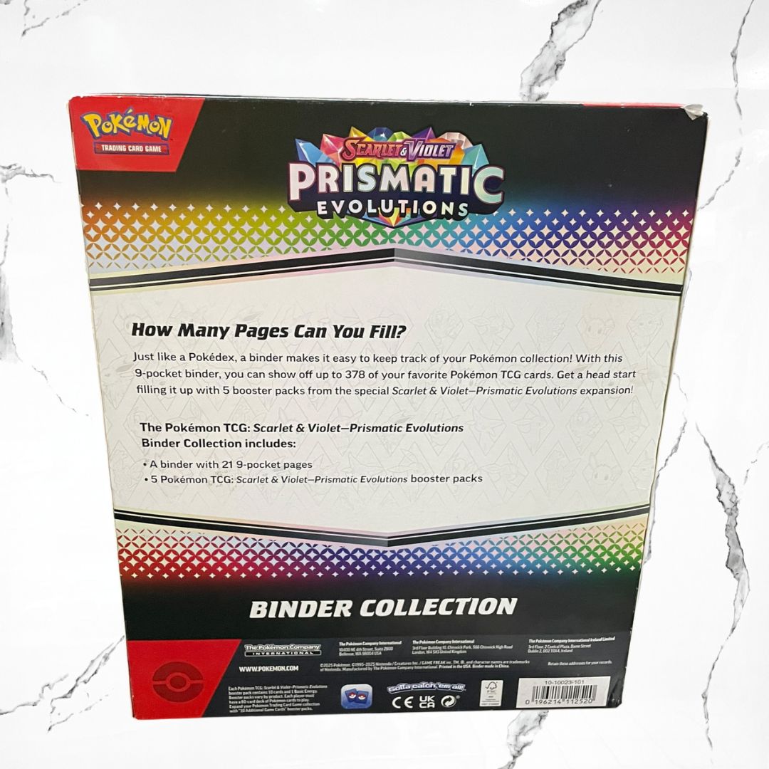 Pokémon Scarlet & Violet Prismatic Evolutions Binder Collection - Urban Utility