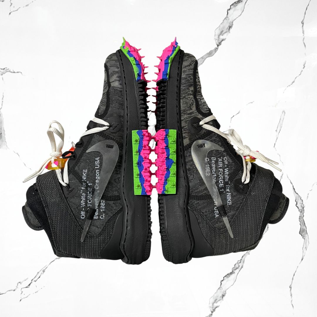 Nike Air Force 1 Mid Off-White Black (De Uso)