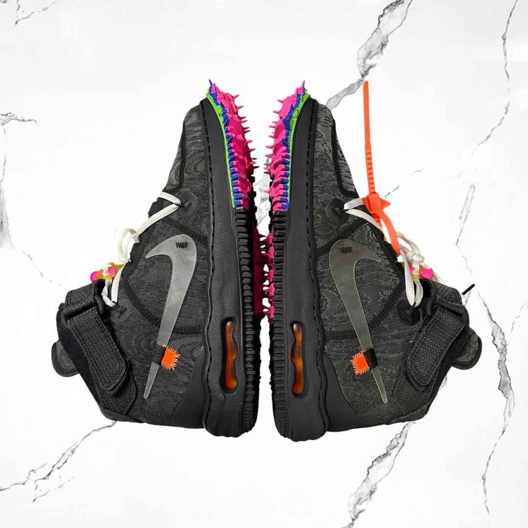 Nike Air Force 1 Mid Off-White Black (De Uso)