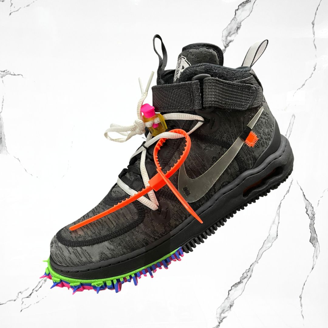 Nike Air Force 1 Mid Off-White Black (De Uso)