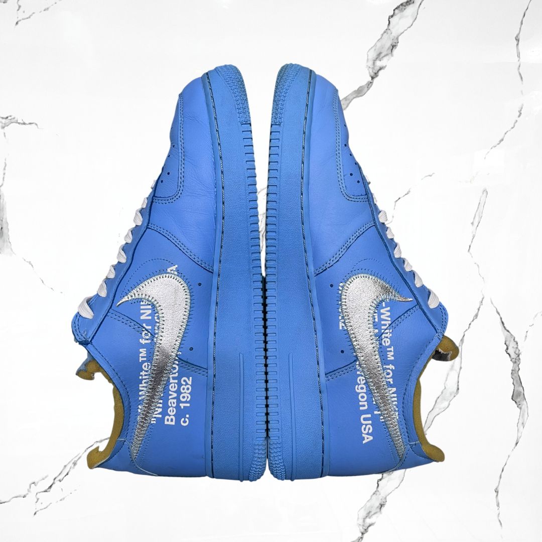 Nike Air Force 1 Low Off-White MCA University Blue (De Uso)
