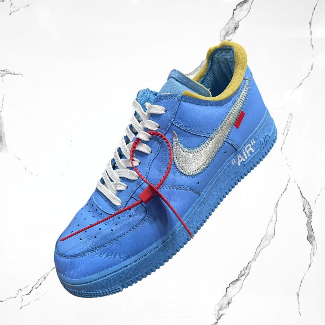 Nike Air Force 1 Low Off-White MCA University Blue (De Uso)