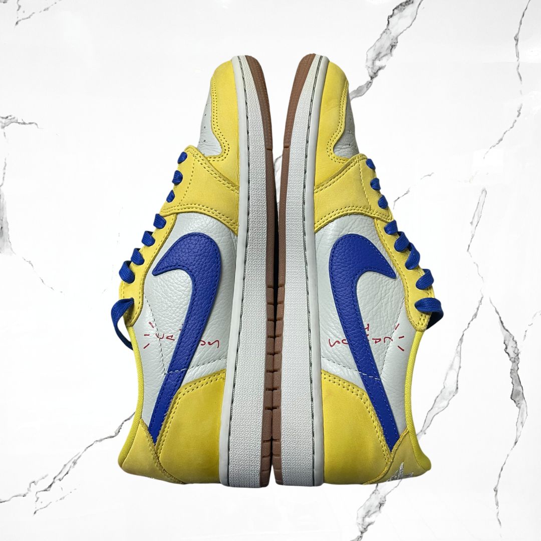 Jordan 1 Low OG Travis Scott Canary (W) (De Uso)