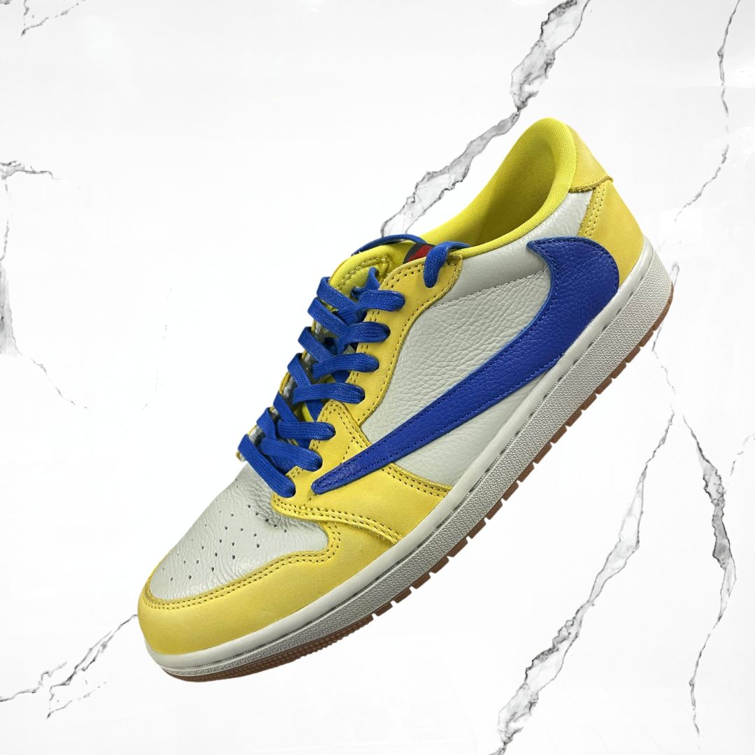 Jordan 1 Low OG Travis Scott Canary (W) (De Uso)