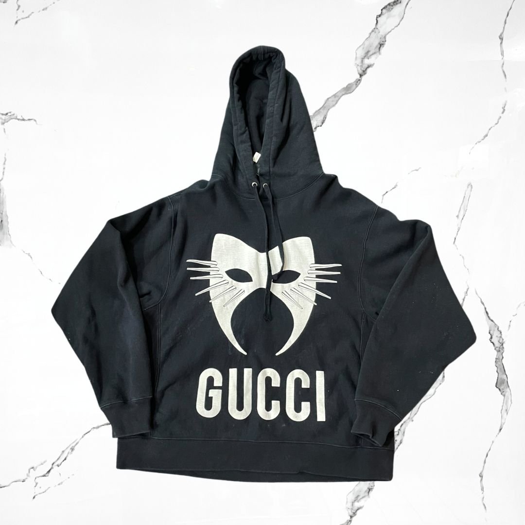 Gucci Mask Black Hoodie (De Uso) - Urban Utility