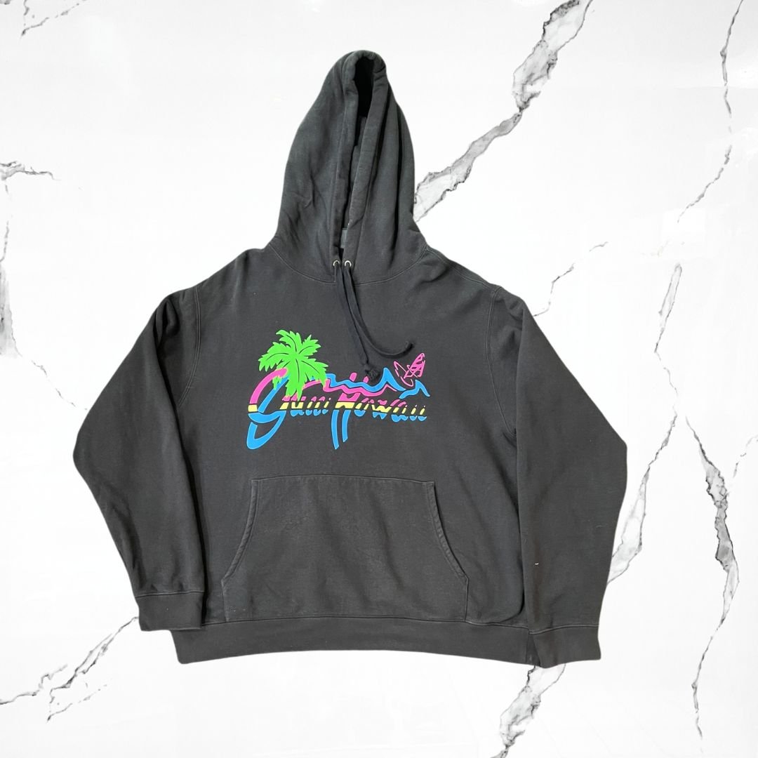 Gucci Hawaii Black Hoodie (De Uso) - Urban Utility