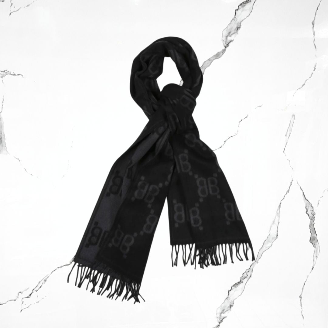 Balenciaga Scarf Macro Print Black - Urban Utility