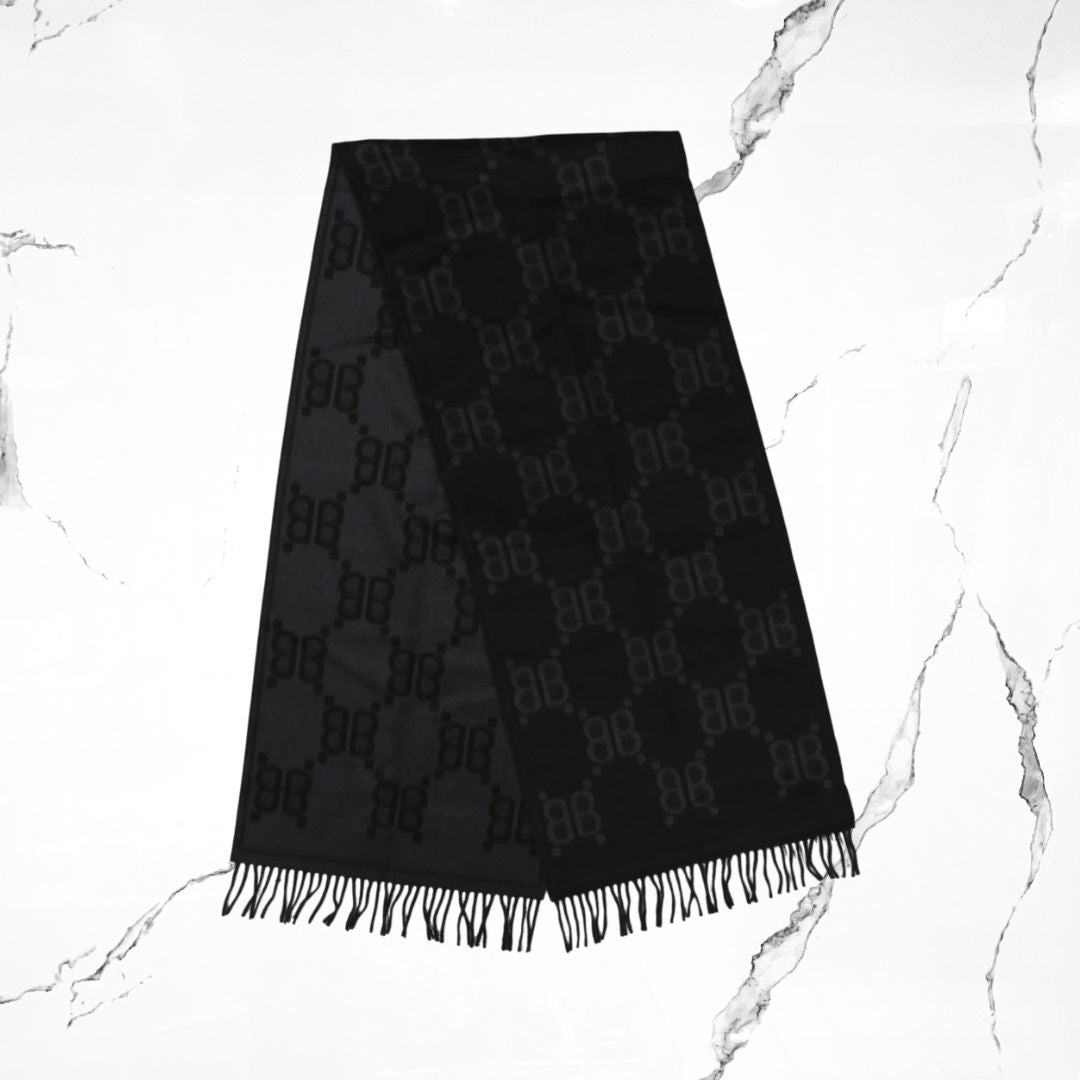 Balenciaga Scarf Macro Print Black - Urban Utility
