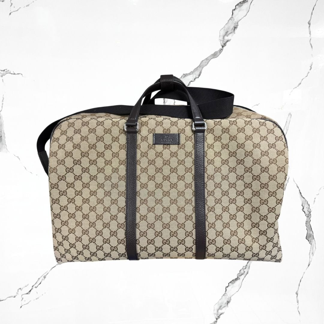 Gucci Monogram Brown Duffle Bag - Urban Utility
