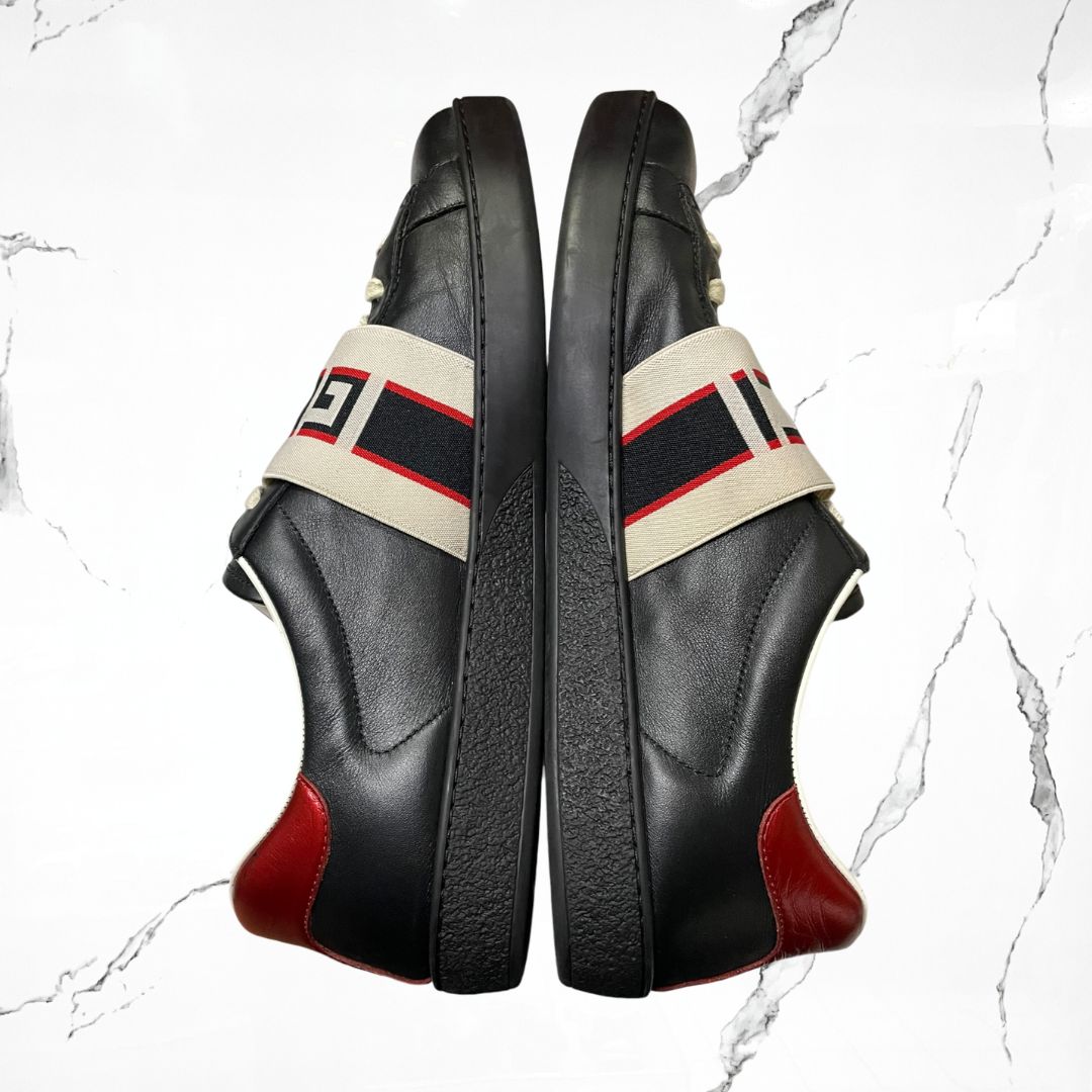 Gucci Ace Stripe Black (De Uso)