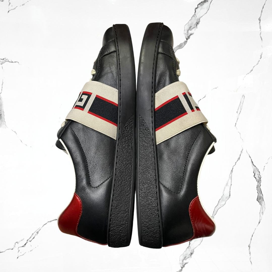 Gucci Ace Stripe Black (De Uso)