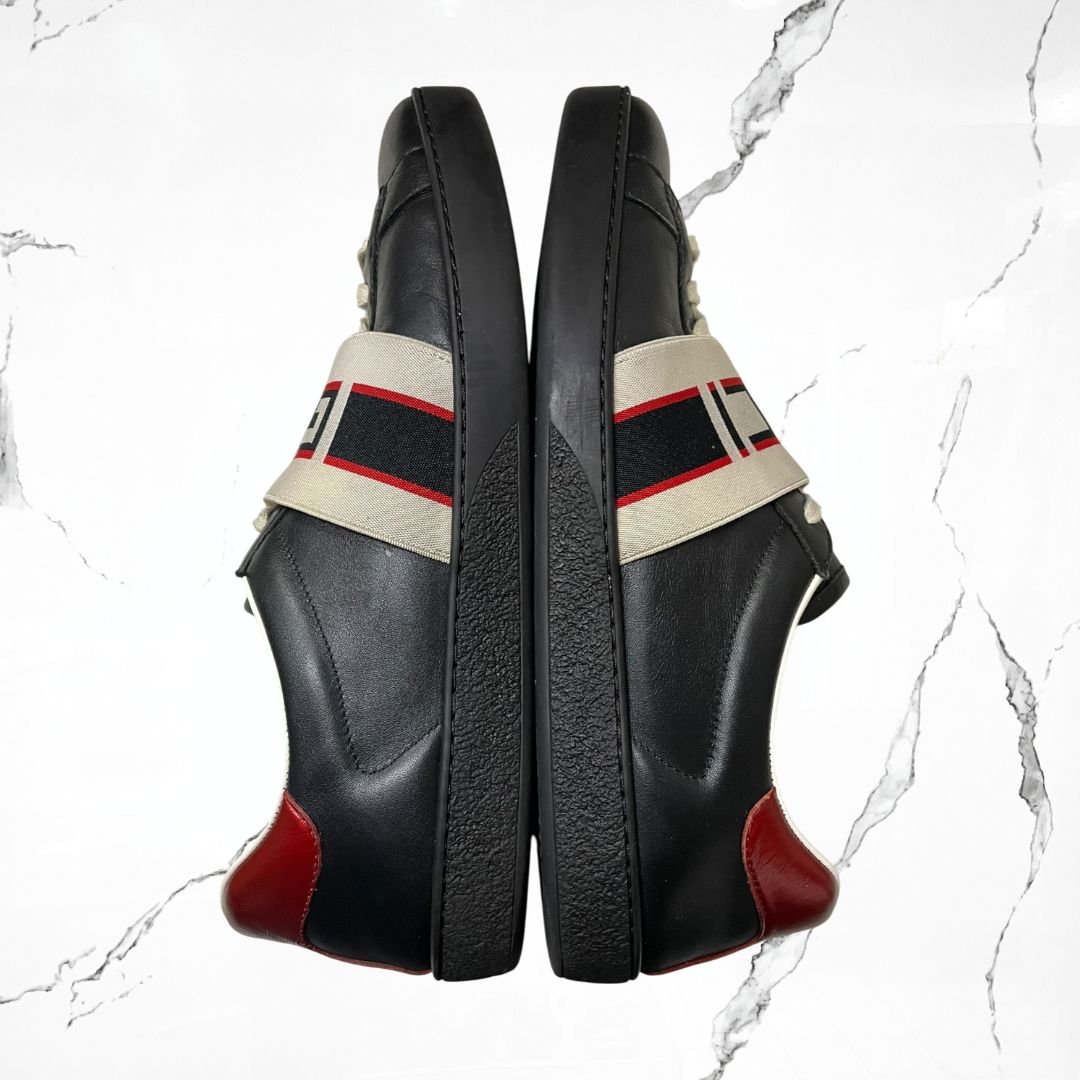 Gucci Ace Stripe Black (De Uso) - Urban Utility
